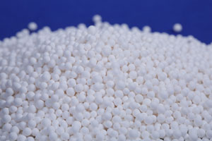 Activated alumina for dechlorination